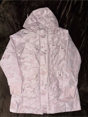 Athletic Works Light Pink Camo Hooded Utility Jacket